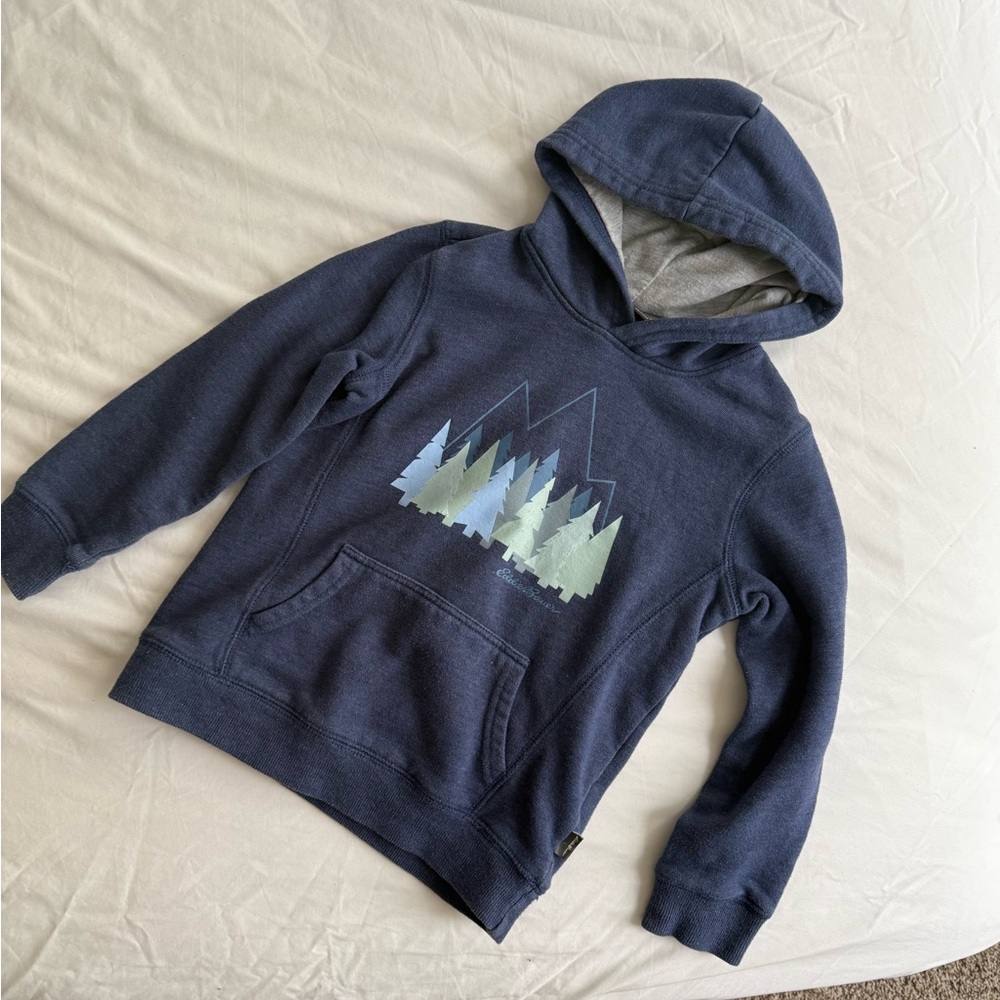 Eddie Bauer Blue and Gray Hoodie